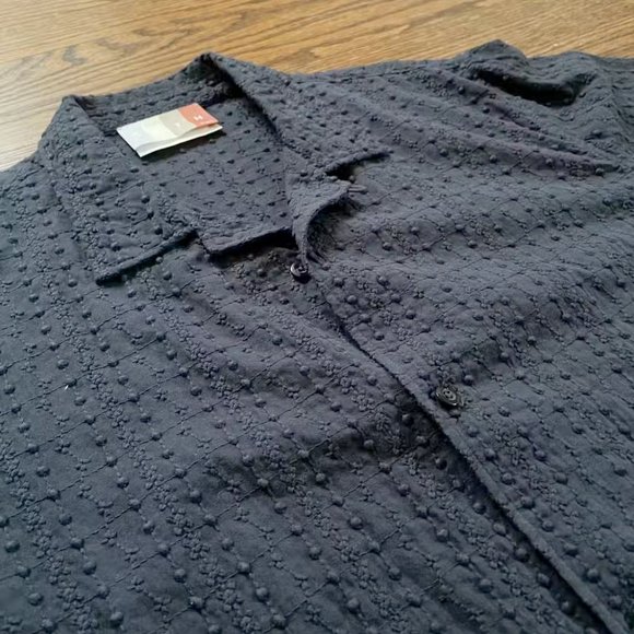 Kith Embroidered Voile Thompson Camp Collar Shirt Nocturnal - Picture 2 of 4